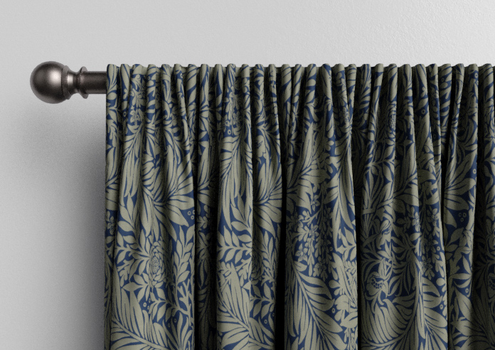 William Morris Larkspur, Woven Indigo - Made to Measure Curtains - Image 9